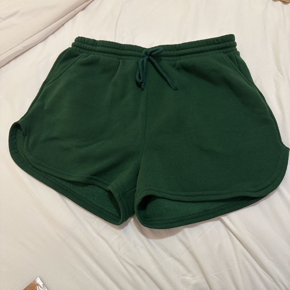 Ardene Green Athletic Shorts with Elastic Waistband